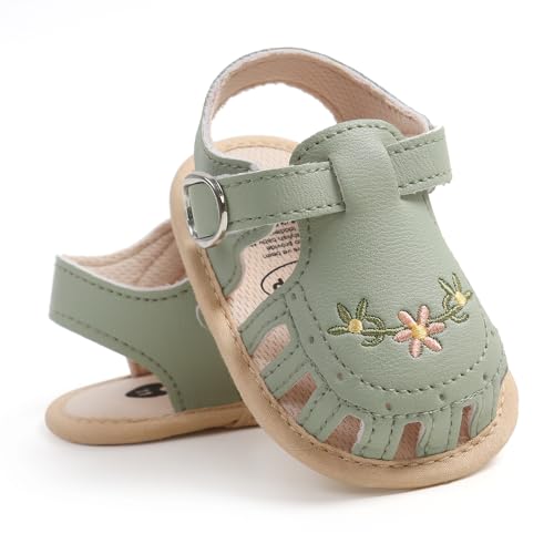 Image of Infant Baby Boys Girls Summer Sandals Party Wedding Dress Flats Shoes Newborn Crib Shoes First Walkers Prewalkers 0-18 Months