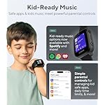 JrTrack 4 Kids Smart Watch by Cosmo | Phone Watch & GPS Tracker | Enhanced Parental Controls | Call, Text, Activity, School Lock | Spotify Music | SIM Card Included | SOS & Safety Alerts | (Black) - Image 4