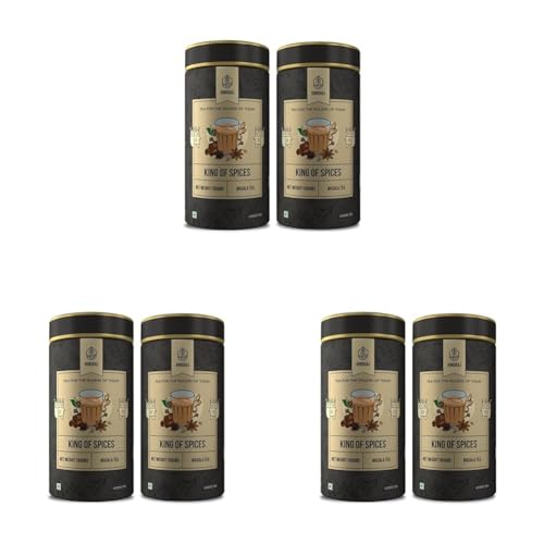 Image of Hindraj King of Spices Masala Masala Tea Loose Leaves 360 g (2 180 g) Authentic Indian Masala Chai Immunity Boosting, Strong & Spicy, 100% Natural Ingredients (Pack of 3)