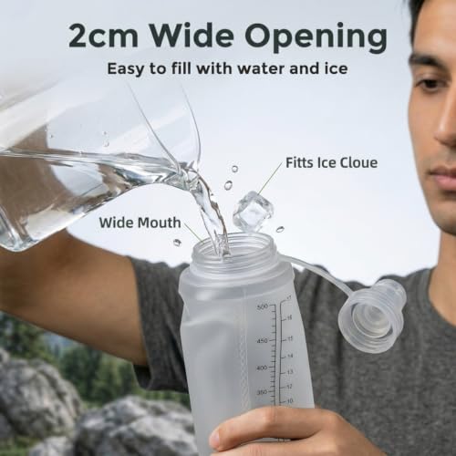 Image of PROBEROS Soft Flask 500ml Leakproof Bite Valve Running Bottle
