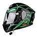 Motesen Casque de moto intégral avec Bluetooth Casque intégré Casques de moto intégraux pour moto Casque de moto à double visière Helme