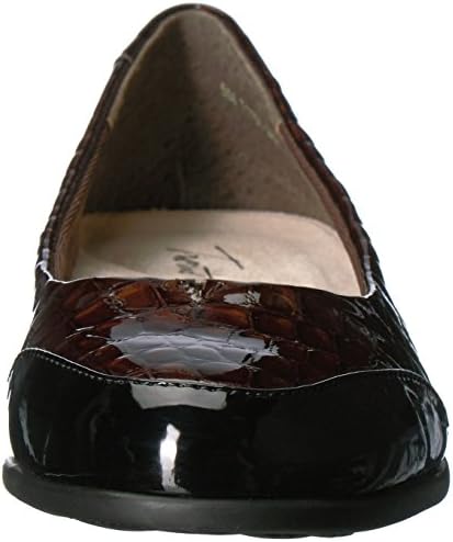 Trotters 100% Leather Arnello Ballet Flat, Dark Brown/Black, 10 N US | Image 1