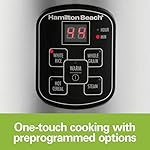 Hamilton Beach Digital Programmable Rice Cooker & Food Steamer, 8 Cups Cooked (4 Uncooked), With Steam & Rinse Basket, Stainless Steel (37518) - Image 5