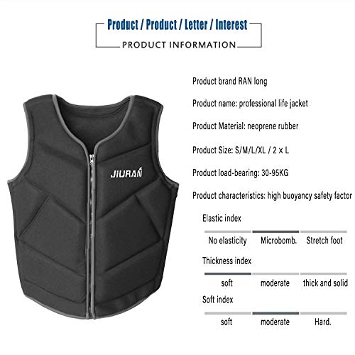 Colete Salva-vidas XWU Fit Adulto/Criança , Jaqueta flutuante, Colete de Pesca, Surf, tamanho XL