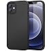 Produktbild MoKo Kompatibel mit Neu iPhone 12 Mini 5.4 Zoll 2020 Hülle, Stoßfeste Slim Fit-Schutzhülle aus Flüssigem Silikongel-Gummi Soft Touch-Rückseite Abdeckung - Schwarz