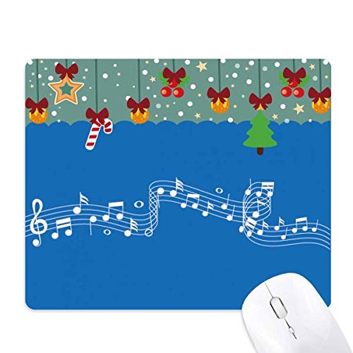 Alfombrilla de ratón navideña Blue Jumpg Music para ordenador y oficina con diseño de Navidad