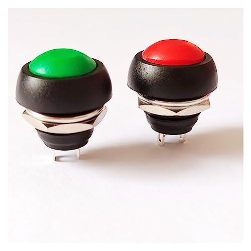 Interruptor redondo impermeable rojo para proyectos de maquetismo y consolas 3
