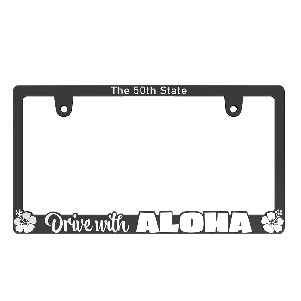 Amazon.co.jp: 【新法規対応品】ALOHA 立体 ナンバーフレーム 艶消し