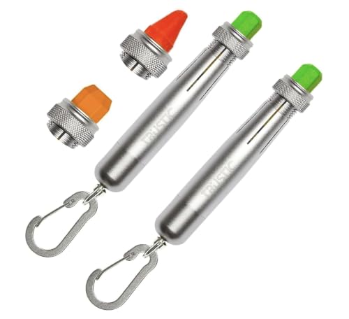 Trustic Lumber Keel Crayon Holder for 1/2" Round or Hexagonal Crayons, Industrial Heavy Duty Construction Carpenter Metal Holder (Silver, Pack of 2)