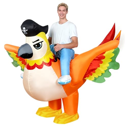 MIAOKE Inflatable Pirate Parrot Costume for Adults