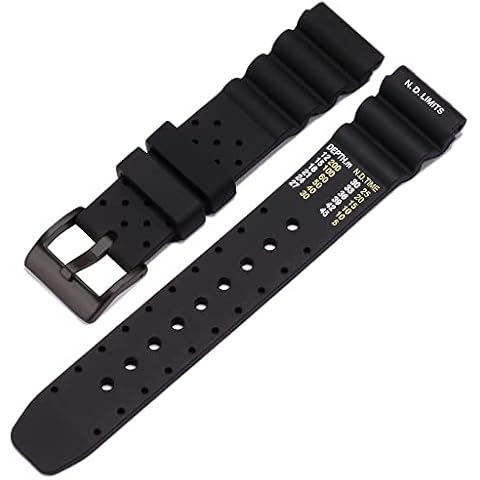 20mm Soft Silicone Strap for Citizen Dive Watch Cover