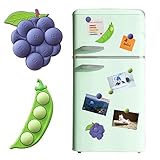 10 Pcs Resin Magnets Home Decor Plant Fridge Magnets Funny Mini Magnets for Fridge Magnet Stickers Cute Food Fridge Magnets Funny Decorative Magnets for Magnet Boards Fridge Home Office Decor