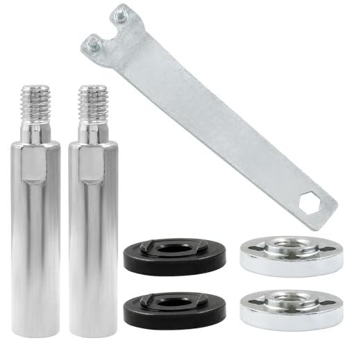 Kyuionty 2 Sets Angle Grinder Extension Shaft Set, M10 Thread Angle Grinder Extension Connecting...