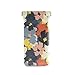 susiyo Drawing Wild Flowers Glasses Case Portable Microfiber PU Leather Soft Sunglasses Bag Eyeglasses Pouch Holder Squeeze Top for Women Men