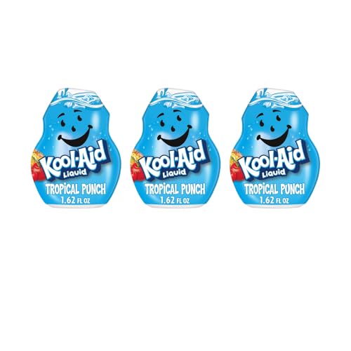 Kool-Aid Liquid, Water Flavoring Enhancer, Tropical Punch, 1.62oz Container (Pack of 3)