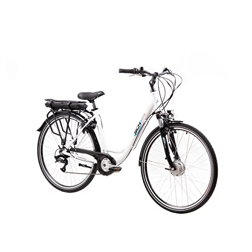 Bici elettrica a pedalata assistita SCH E-Moving 28'' city Bianca
