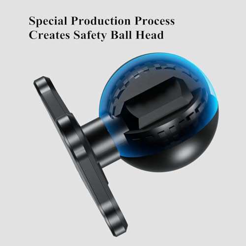 Image of BRCOVAN 2 Pack, Aluminum Alloy 4-Hole AMPS Square Plate Base Mount with 1.5'' TPU Ball Adapter Compatible with RAM Mounts C Size Double Socket Arm, CNC Machining, iii Grade Hard Anodized Surface