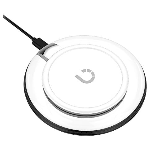Fast 10W Wireless Charger BEZALEL Qi Charging Pad Compatible for Galaxy Note 10/9/S20/S10/S9, iPhone 11/11 Pro/11 Pro Max/XS/XR/X/8 Plus, Sony LG, 5W for Pixel 3XL [Sleep Friendly] No AC Adapter White