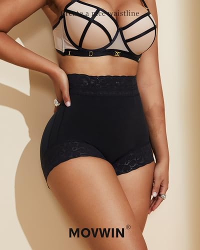 MOVWIN Tummy Control Shapewear Fajas Colombianas Moldeadoras Underwear Curvy Faja Shorts Butt Lifting Panties for Women4