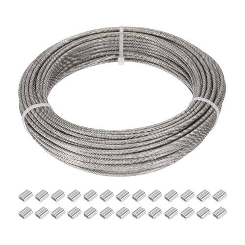 Cable de acero inoxidable recubierto de vinilo transparente duradero