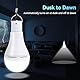 Solar Glühbirnen 2STK mit Fernbedienung Dämmerungssensor LED Solarlampen für Außen Innen Solar/USB Wiederaufladbare, 4 Modi, tragbare Hängelampen für Garten Notfall Hühnerstall Camping Reisen