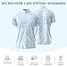 Men's Dry Fit Golf Shirts – Moisture-Wicking, UV Protection, Anti-Odor Short Sleeve Performance Polo for All-Day Comfort (US, Alpha, Large, Regular, Regular, Sky Blue)
