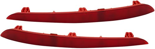 Reflector de parachoques para BMW 530i540i 2017 2018 2019 2020 lado del conductor y del pasajero  Par  Trasero  Certificado CAPA  Reemplazo para
