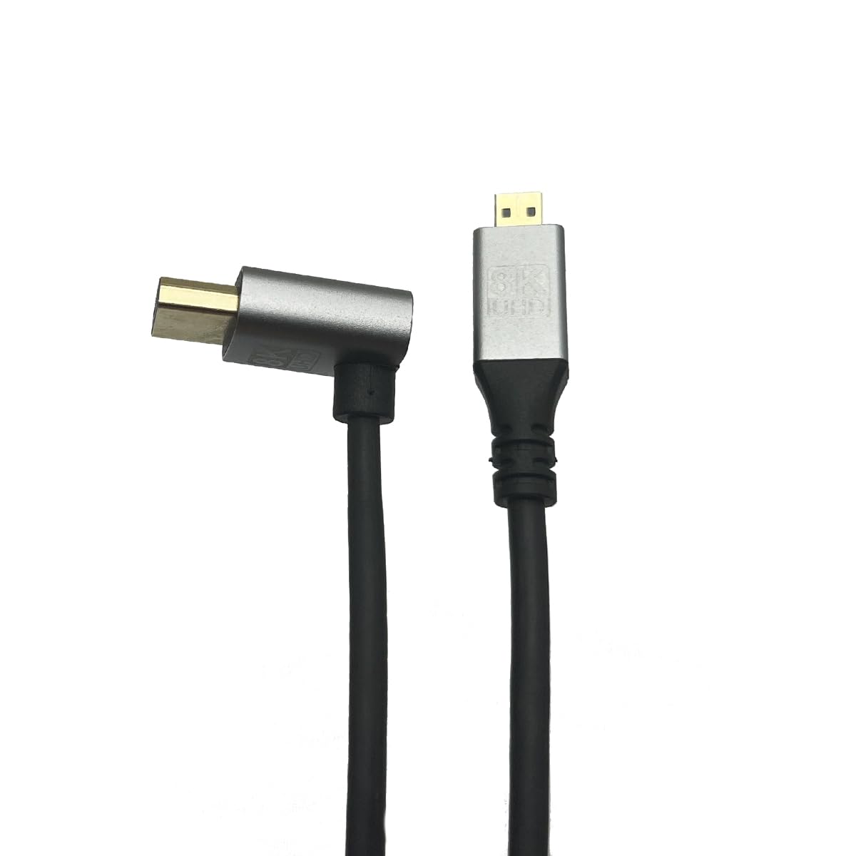 Seadream 8K HDMI Extension Cables 2-Pack - 6 Inch Right Angle HDMI 2.1 Male To Female Adapters