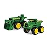 41s7c4oajll - John Deere Sandbox Toys - Includes Dump Truck Toy and Tractor Toy with Loader - Kids Outdoor Toys - Easter Gifts for Kids - Frustration Free Packaging - Green - 2 Count - Ages 18 Months and Up
