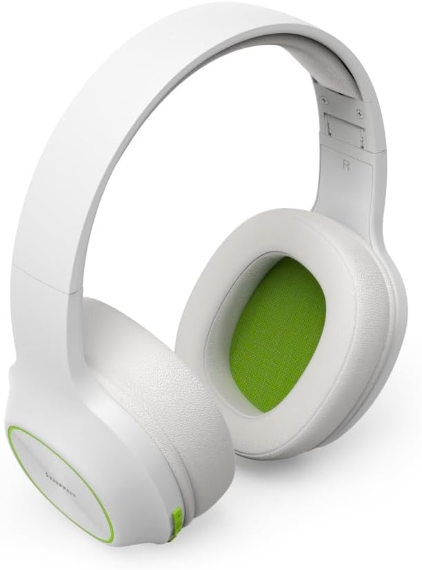 Hama Spirit Calypso II Over-Ear Bluetooth Headphones (Wireless, 60 Hours Battery, Extra Bass, Multipoint Connection, Foldable) White