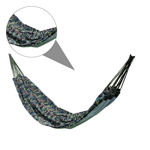 Vicasky Indoor Tents Camping Hammock Multifunctional Cotton Fabric Portable Travel Hammocks For Chair Bed Outdoor Garden Backpacking Travel Hiking Camouflage 230X195Cm Outdoor Swings #TOP5