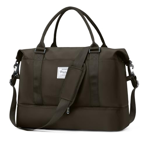 Sac de Voyage Femme pour le Week-End et la Gym avec Compartiment Chaussures