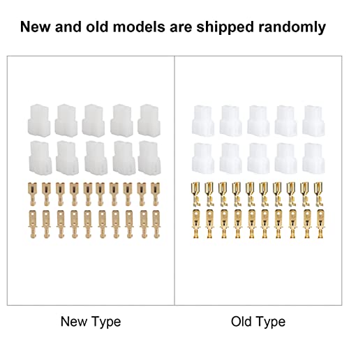 Image of Electrical Automotive Wire Connector, T-Type 2 Power Plug Male Female Socket Plug and Terminals Kit Fit for Kenwood FT-7800R, FT-8800R, FT-8900R
