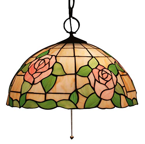 Lampe suspendu rose 16 pouces pour plafonnier de cuisine et luminaire salon moderne