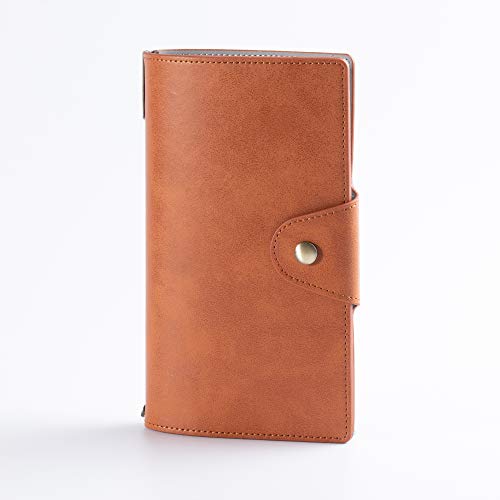 Leather Journal Notebooks with Lined Pages, Blank Pages, Writing Composition Notebooks Journal for Women, Men (Brown)