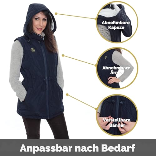 Amarsupiel | Tragejacke für Mama und Baby 5 in 1 | Atmungsaktiver Umstandsmantel mit Kapuze und Reißverschluss | OEKOTEX Zertifiziert | Hergestellt in der EU
