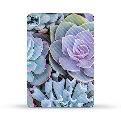 Image of MightySkins Carbon Fiber Skin Compatible with Apple iPad Pro 11 inch M2 4th Gen (2022) Full Wrap Kit - Succulent | Protective, Durable Textured Carbon Fiber Finish | Easy to Apply | Made in The USA