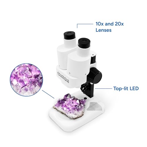 Educational Insights GeoSafari Stereoscope - Beginner Stereo Microscope for Kids 8-12, Electronic Stereoscope Viewer with Specimens, Kids Microscope Kit for Scientific Discovery, Student Microscopes - Image 4