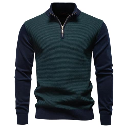Pull col montant homme chic en coton pour un style business raffiné