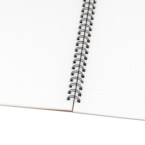 Cahier à spirale A4 quadrillé bloc-notes kraft pour dessin et notes - 3