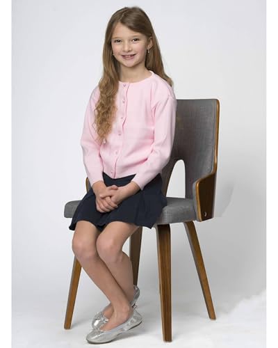 Julius Berger Girls Pink Cotton - Feels Like Cashmere Cardigan4