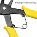 2 in 1 Snap Ring Pliers, Dual-purpose Retaining Ring Plier C-clip Plier for 10mm-40mm, Diameter Snap Ring Multifunctional Installation and Removal Tool (Yellow)