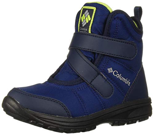 Columbia Unisex-Kid's Childrens Fairbanks Snow Boot, Royal/Fission, 13 Regular US Little Kid