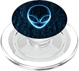 Cool Space Blue Black Green Funny Alien 6GWA1T7SE12US_CLEAR