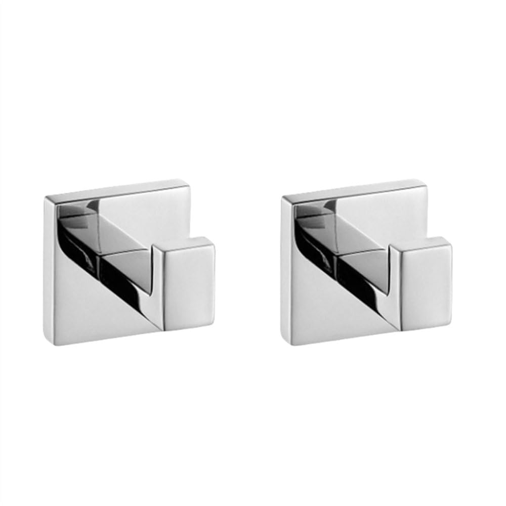 Crochet CS 2 en acier inoxydable chrome poli miroir pour élégance de salle de bain