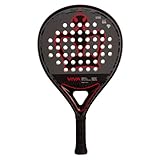 Black Crown - Pala de pádel Viva - Carbono 3K - Goma SC Black EVA - Forma Redonda - Control 50% y Potencia 50% - Jugadores Principiantes e Intermedios - Peso 355-370g
