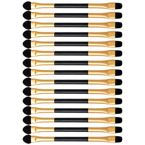 AUTSUPPL Safe Gentle Eyeshadow Brush Set 15pcs Makeup Brush Kit for Women Double Ended Eye Shadow Applicators