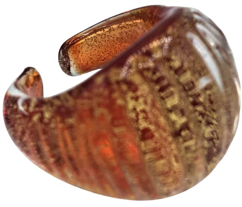 Antica Murrina ANELLO IN VETRO DI MURANO VENEZIANA (MISURA 13)