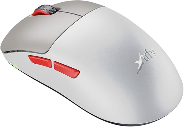 Xtrfy M8 Wireless, bezprzewodowa, ultralekka mysz do gier, zoptymalizowana pod kątem e-sportu, radio 2,4 GHz, wyjątkowo niski przód dla większej precyzji, ładowalna, Retro