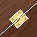 Jinyuanchao Mini Solid Brass Hinges Cabinet Drawer Butt Hinges for Jewelry Chest Wood Box,1/2/2.5Inch,8PCS(1Inch)